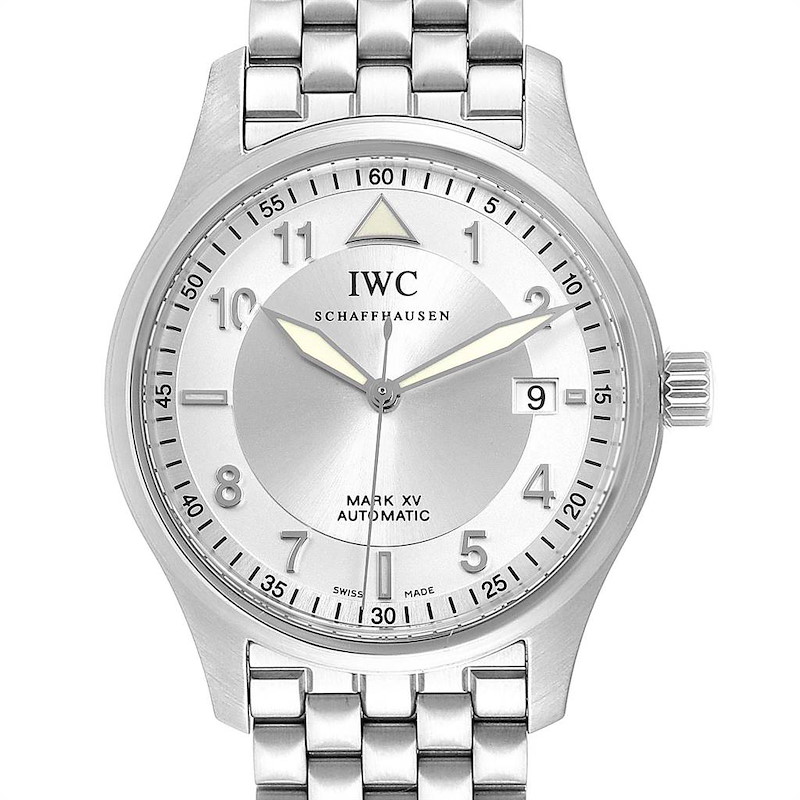 IWC Spitfire Pilot Mark XV Steel Mens Watch IW325505
