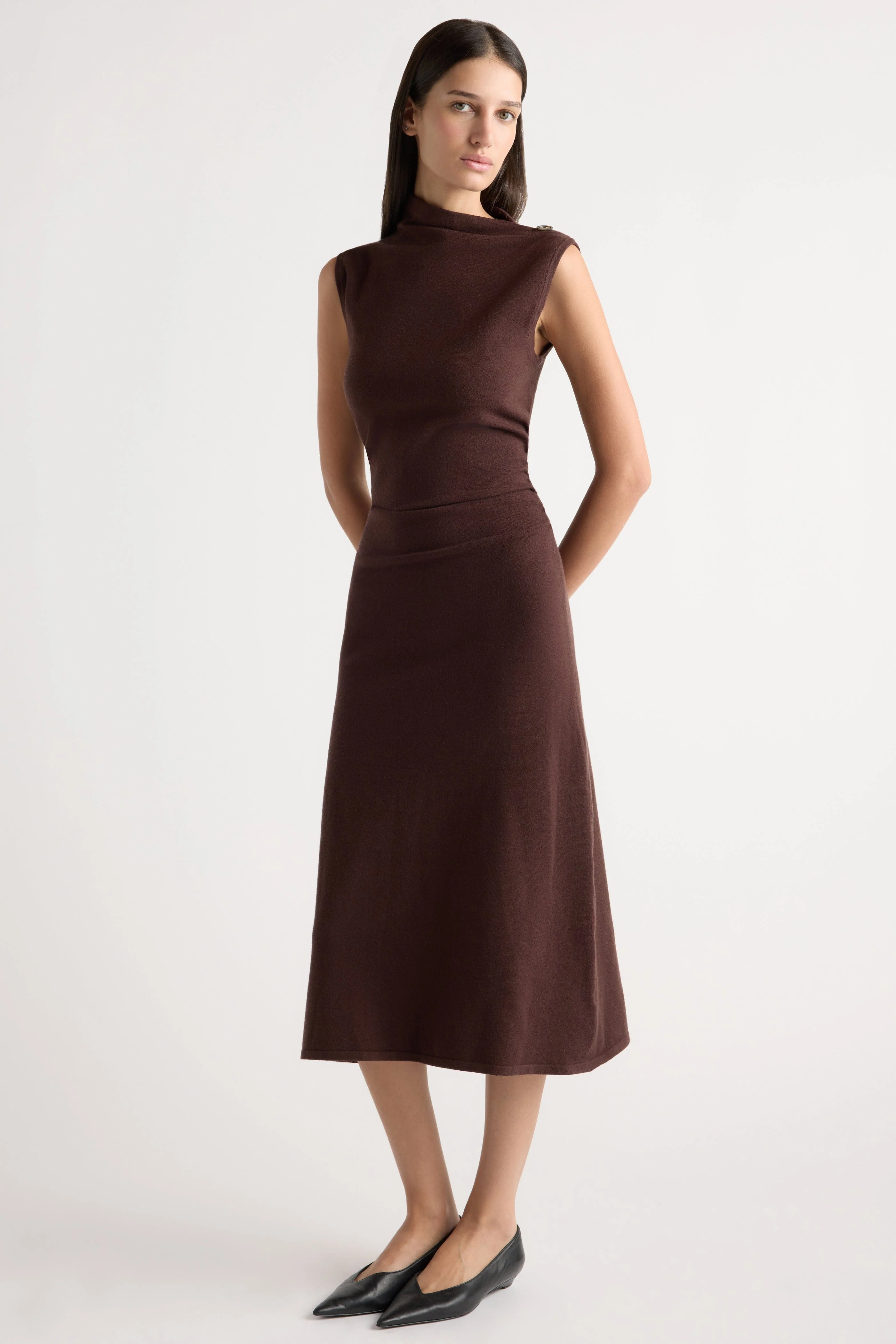 Abel Asymmetric-Neck Dress