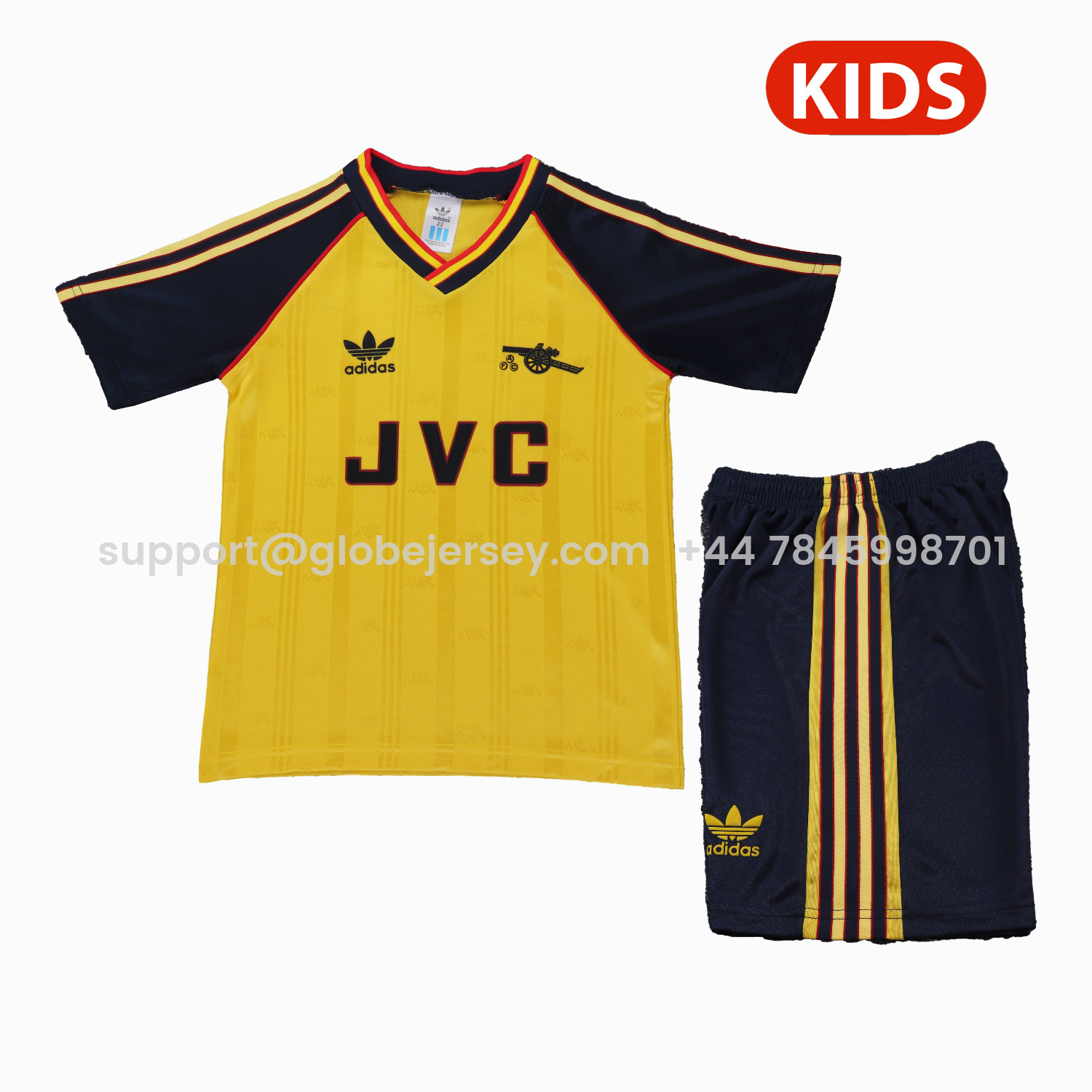 Retro Arsenal 1988-90 Away Kids Kit