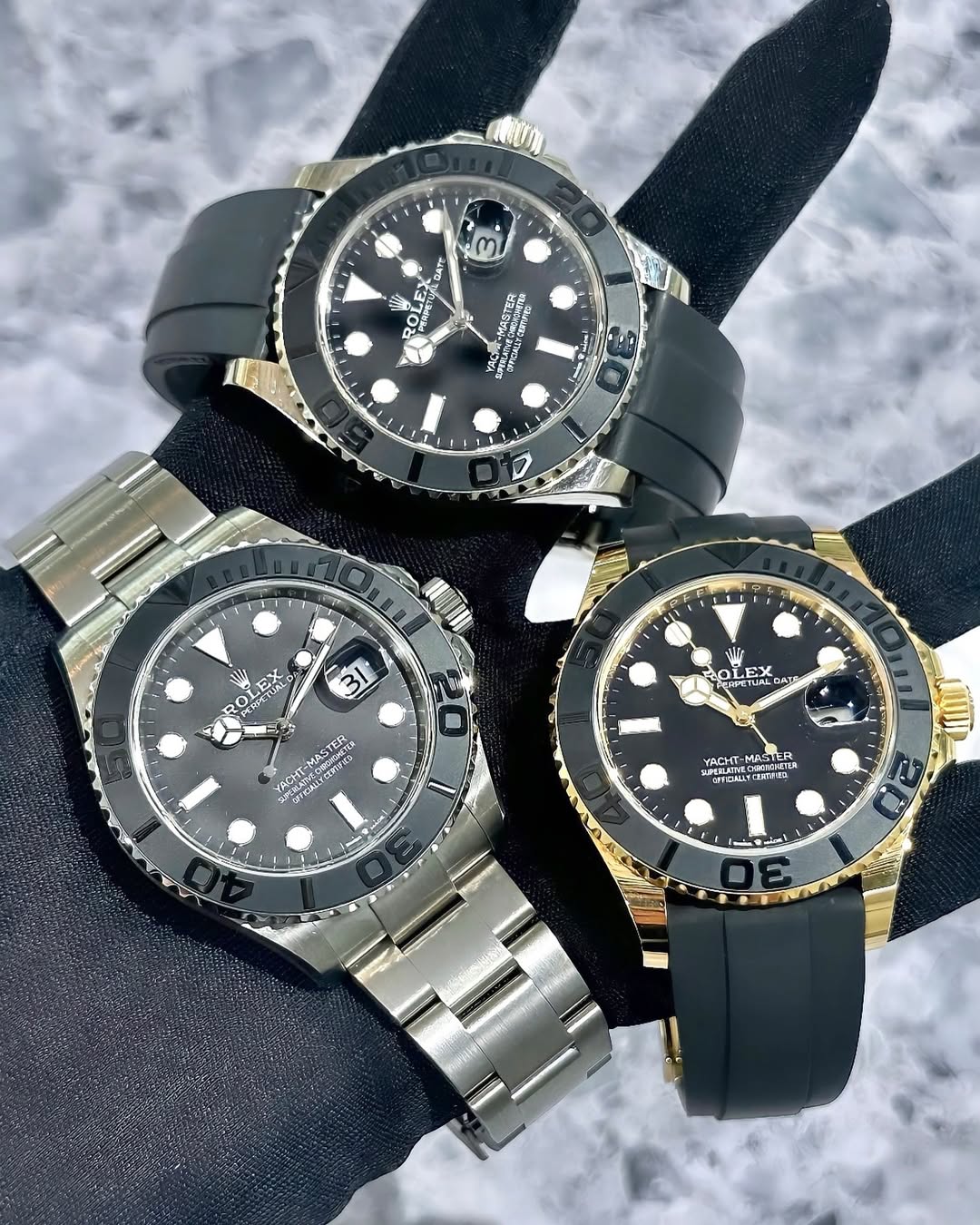 2024 Newest Rolex Yacht-Master 42 Black Dial RLX Titanium Men's Watch 226627-0001