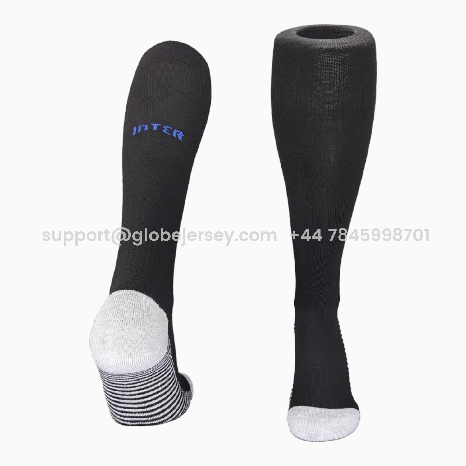 Inter Milan 25-26 Home Socks - Black & Blue Logo