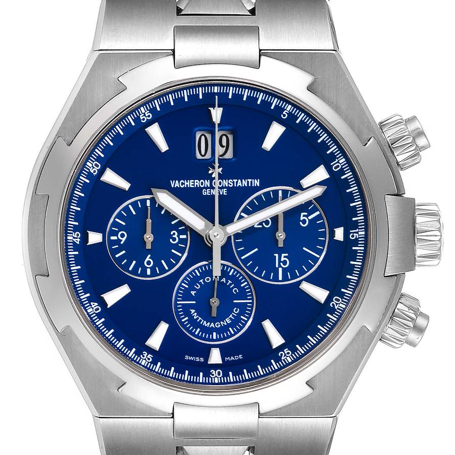 Vacheron Constantin Overseas Chronograph Blue Dial Mens Watch 49150