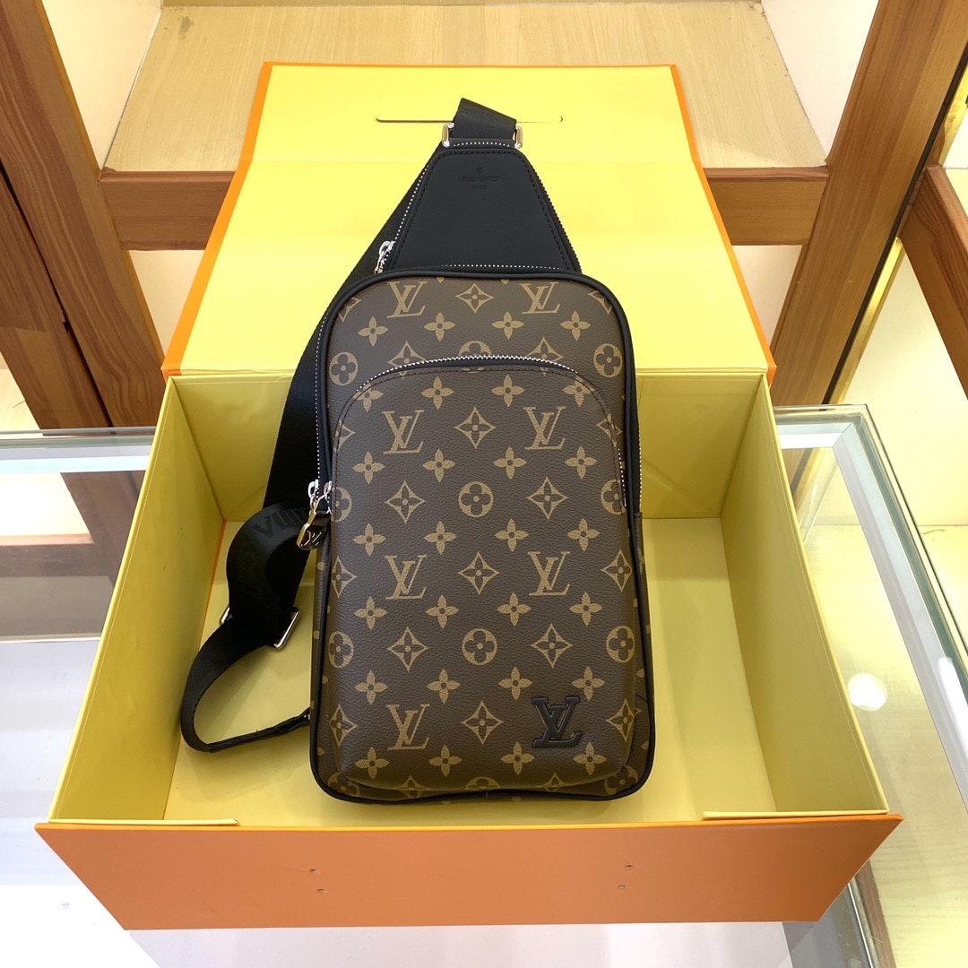 Louis Vuitton Avenue Slingbag Nm Monogram Macassar 31Cm M46327