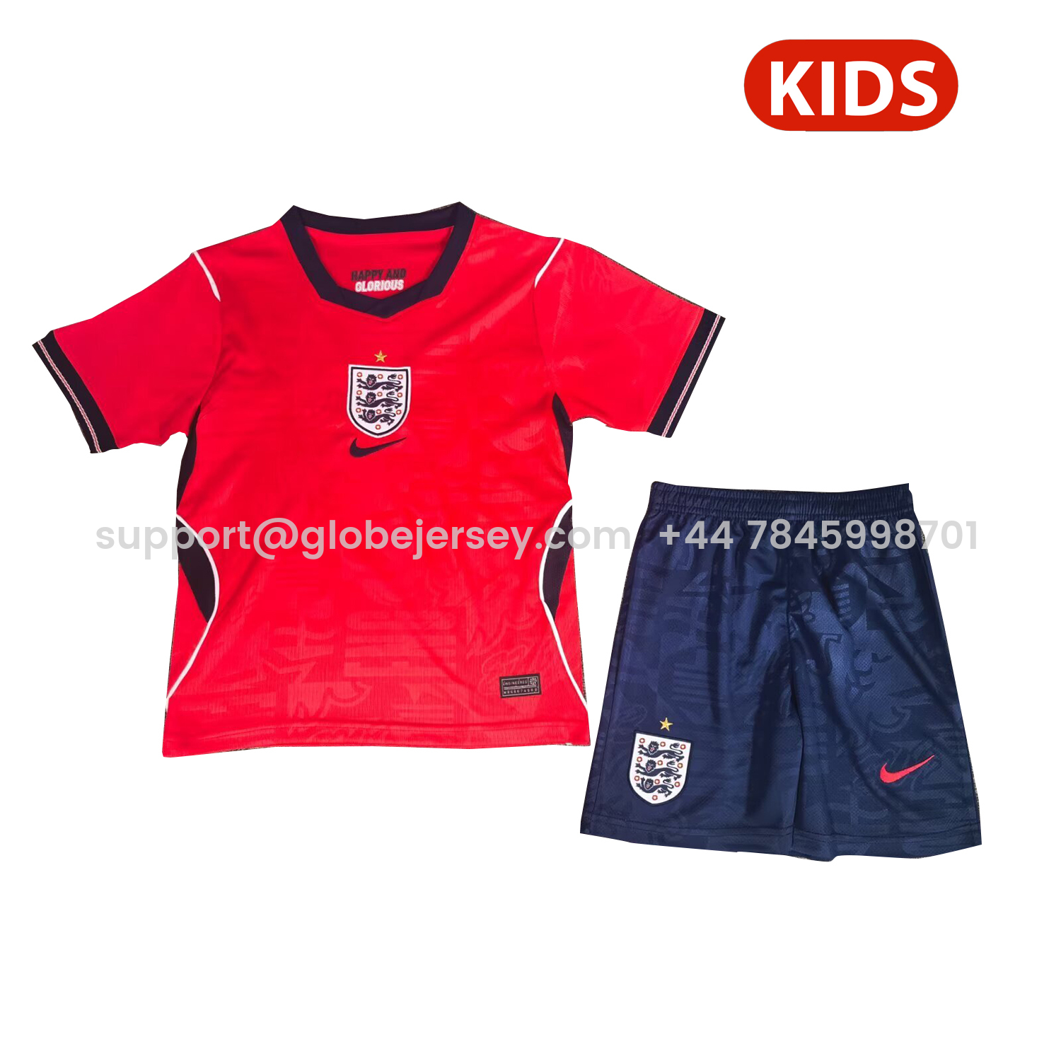 England 2026 Away Kids Kit