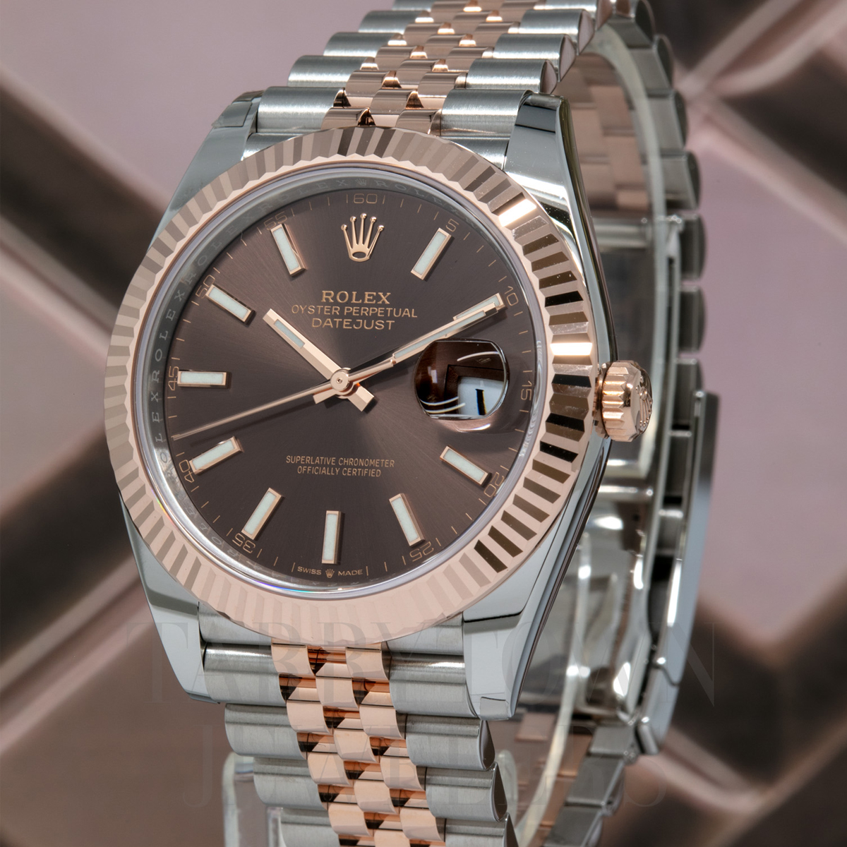 Rolex Datejust 41mm Jubilee Automatic Rose Gold & Steel Watch 126331