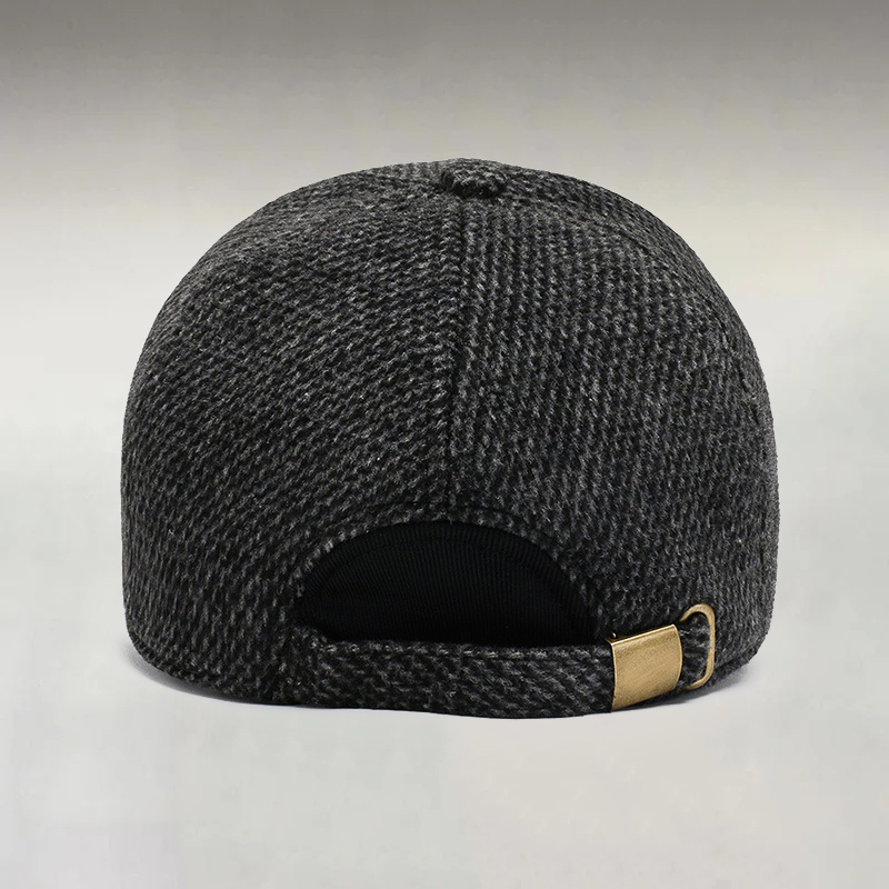 Men's Woolen Cloth Adjustable Thick Baseball Caps
