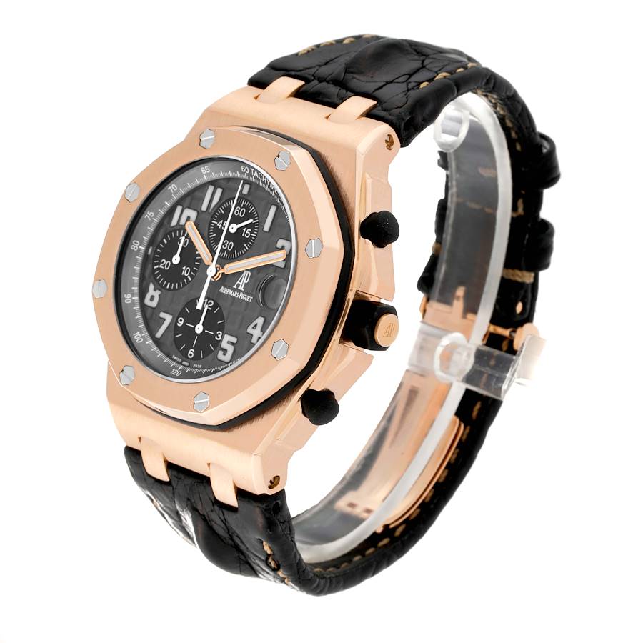 Audemars Piguet Royal Oak Offshore Rose Gold Chronograph Mens Watch 2590OK