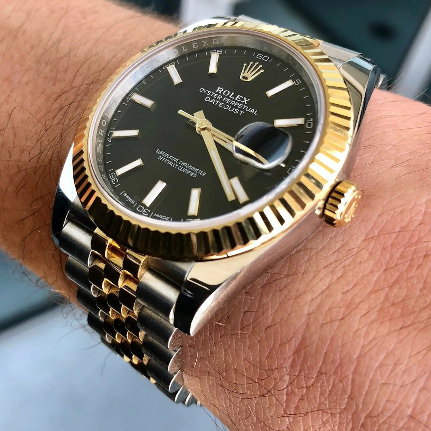Rolex Datejust 41 Two Tone Oystersteel and yellow gold Black Dial 126333-0014
