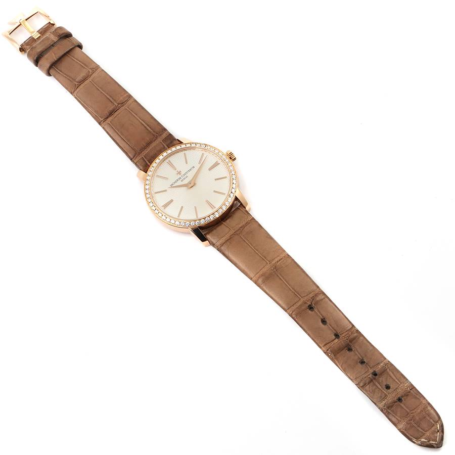 Vacheron Constantin Traditionnelle 18k Rose Gold Diamond Ladies Watch 81590