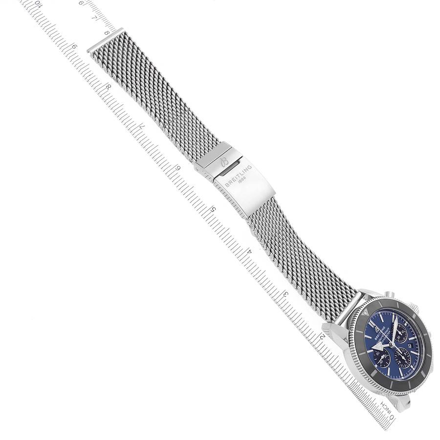 Breitling SuperOcean Heritage II B01 Blue Dial Steel Mens Watch AB0162