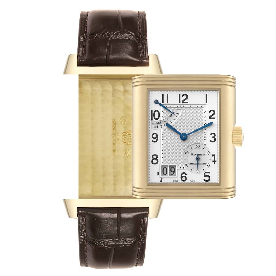 Jaeger LeCoultre Reverso Grande Date 8 Day Yellow Gold Watch 240.1.15 Q3001420 STOCK NUMBER: 63547