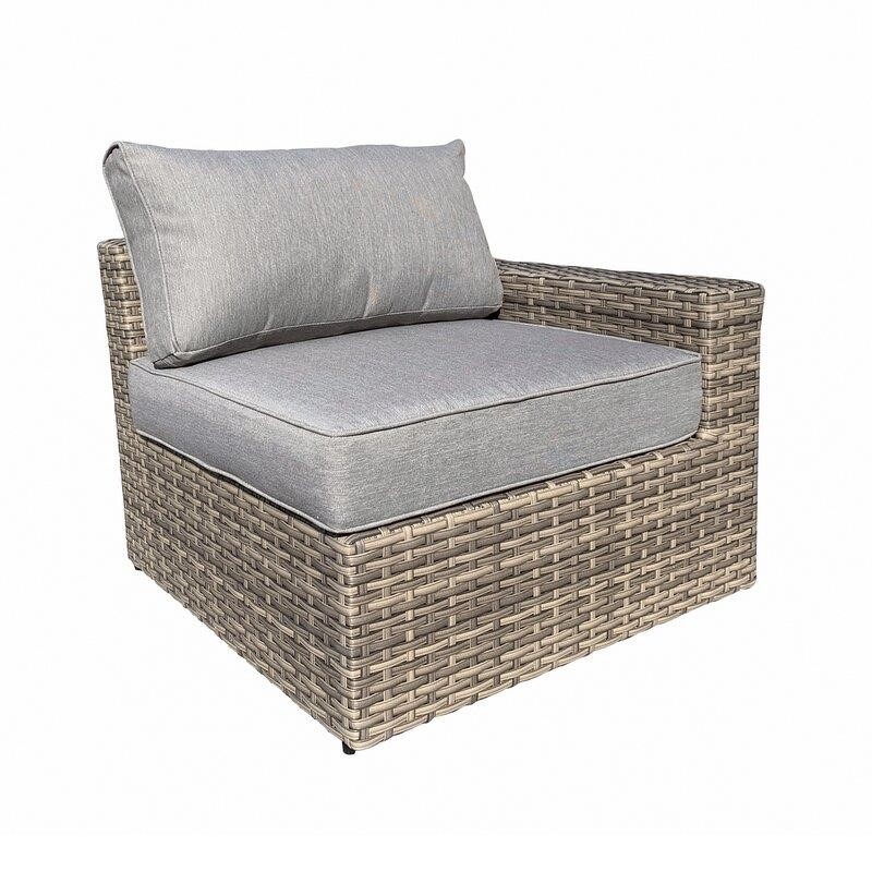 Alhambra Wicker/Rattan 8 - Person Seating Group with Cushions