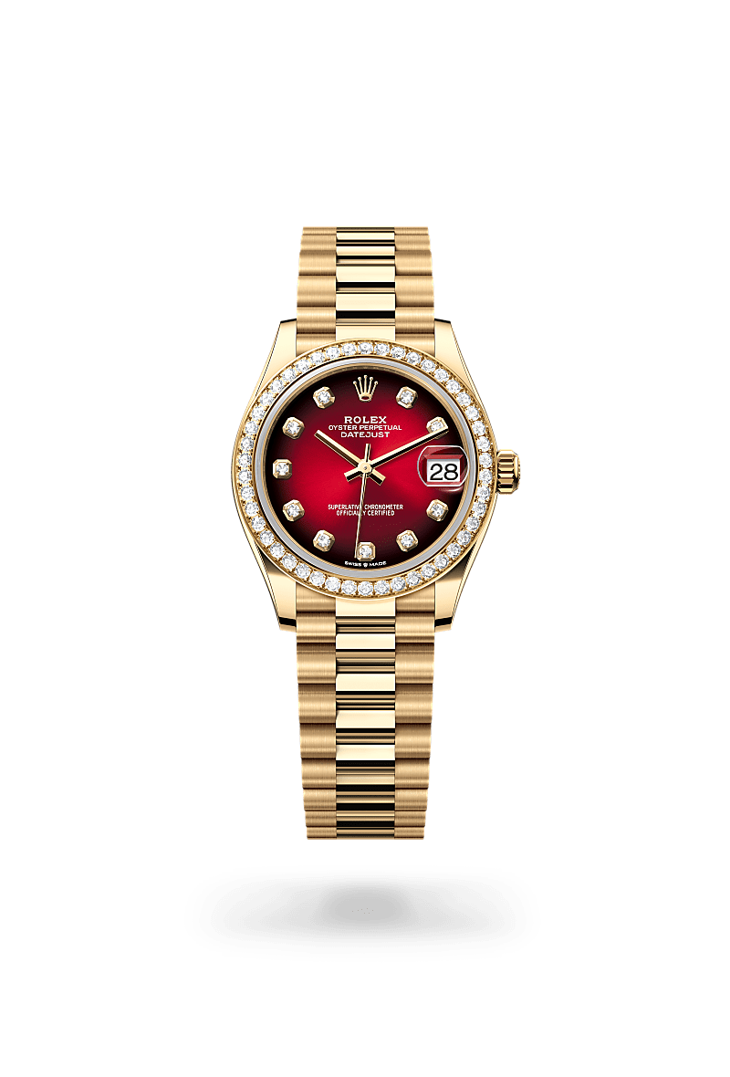 2025 NEW Rolex Datejust 31 Oyster, 31 mm, yellow gold and diamonds M278288RBR-0041