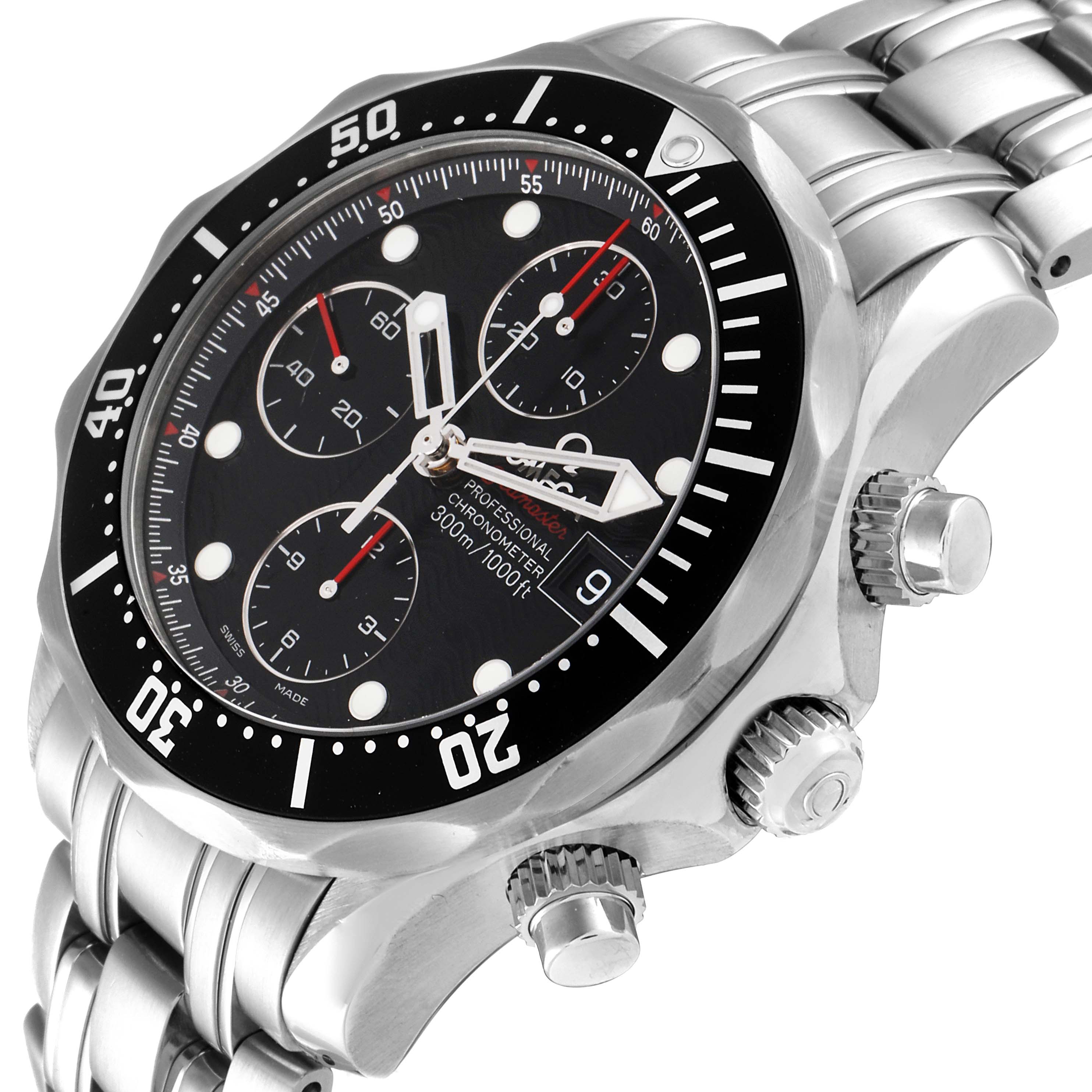 Omega Seamaster Chronograph Black Dial Steel Mens Watch 41.0 MM213.30.42.40.01.001