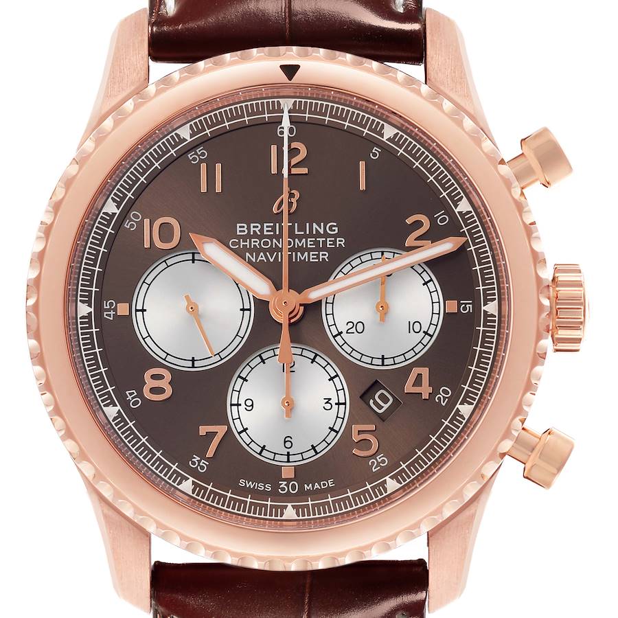 Breitling Navitimer Aviator 8 B01 Rose Gold Mens Watch RB0117