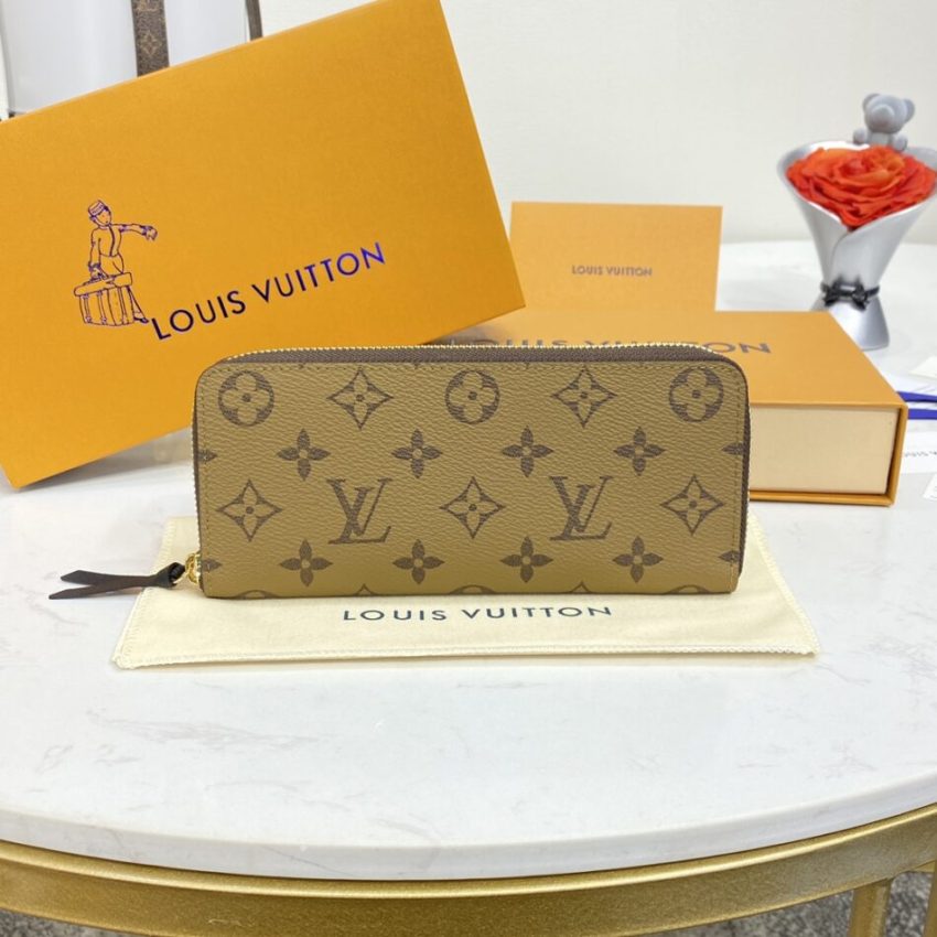 Louis Vuitton Clemence Wallet Light Brown