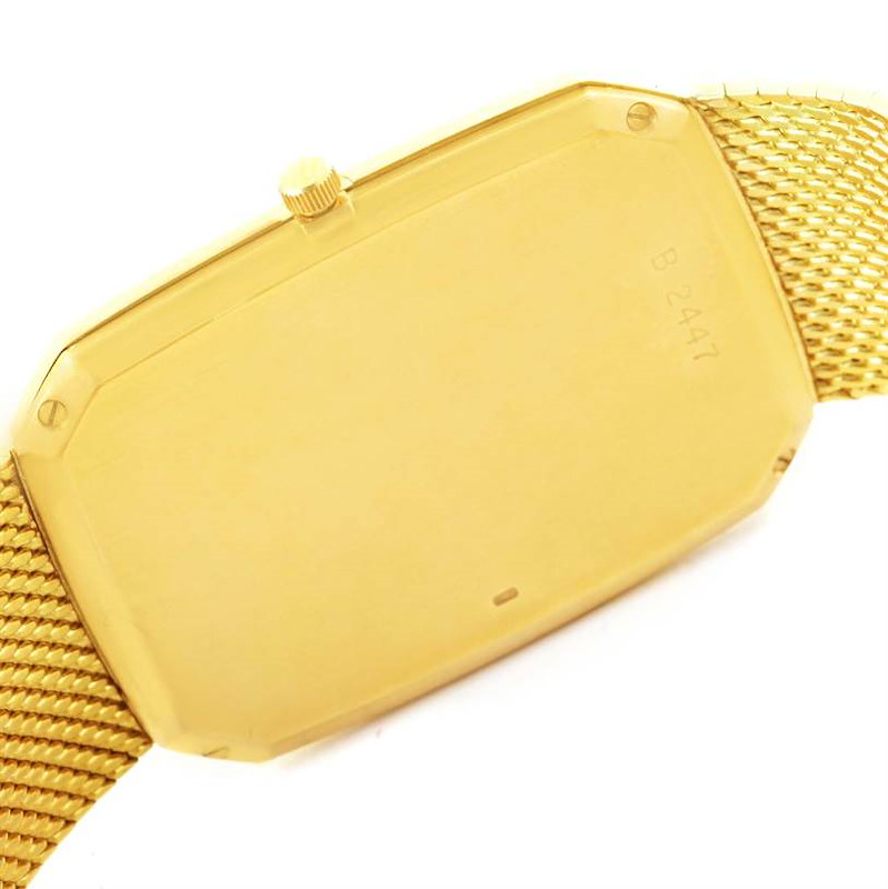 Audemars Piguet 18K Yellow Gold Black Dial Manual Winding Watch 4013