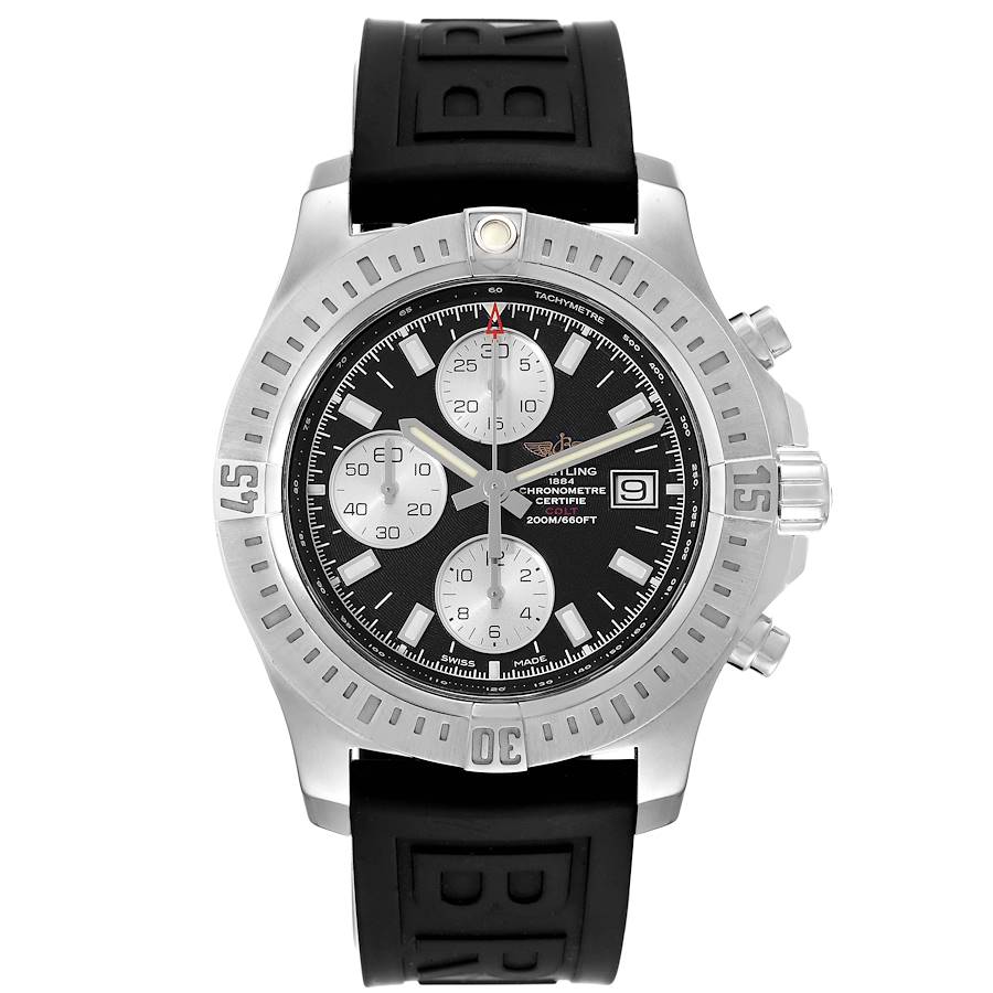 Breitling Colt Black Dial Stainless Steel Mens Watch A13388
