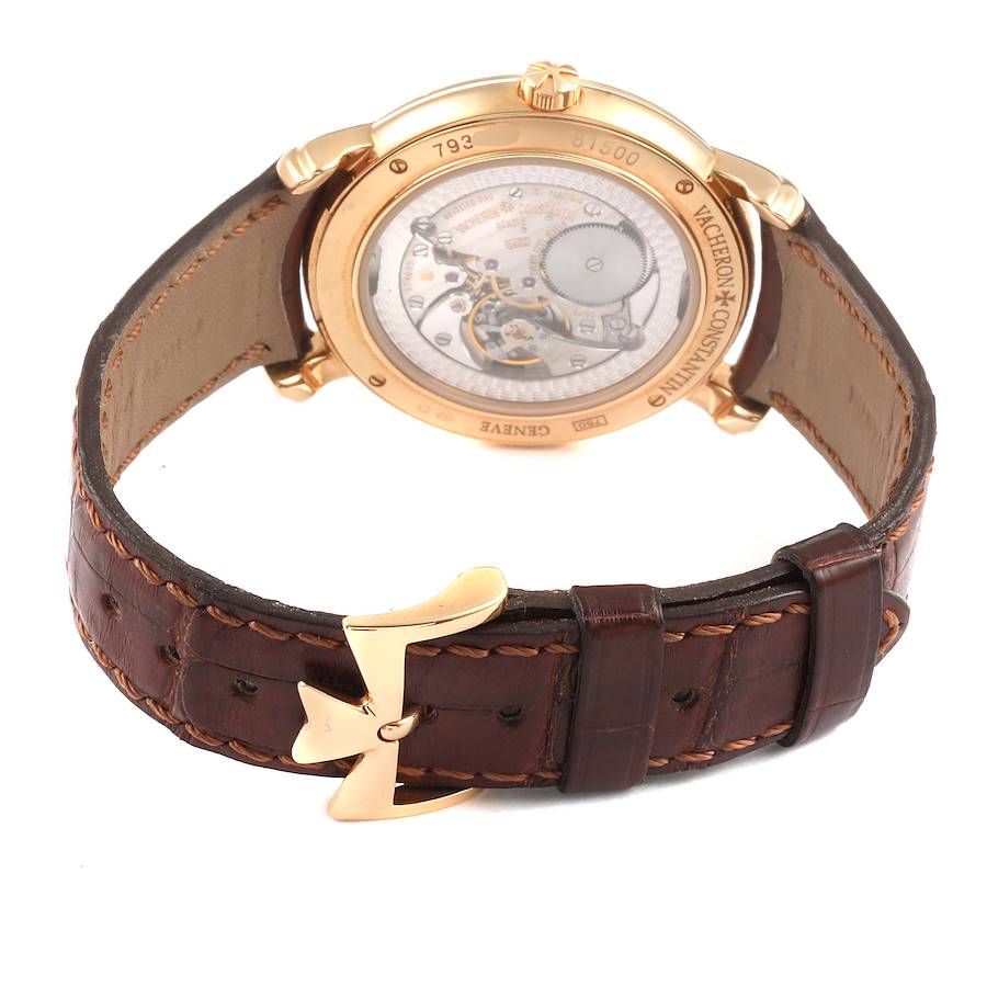 Vacheron Constantin Malte Grande Rose Gold Diamond Watch 81500