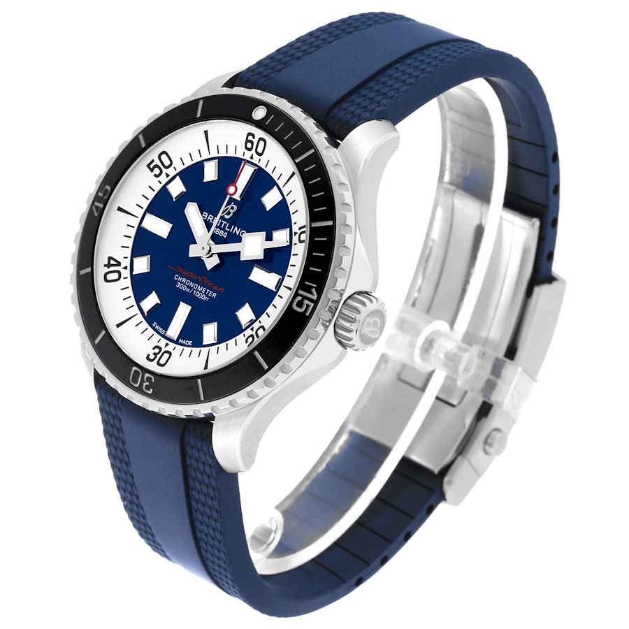 Breitling Superocean 44 Blue Dial Steel Mens Watch A17376
