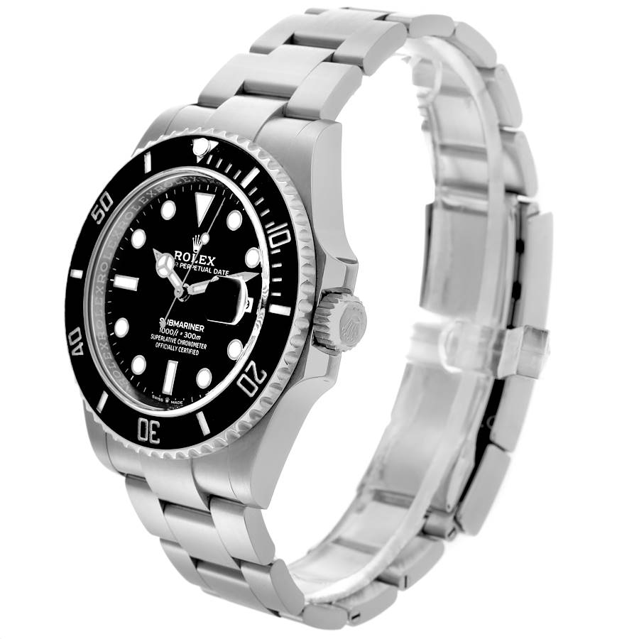 Rolex Submariner Black Dial Ceramic Bezel Steel Mens Watch 126610