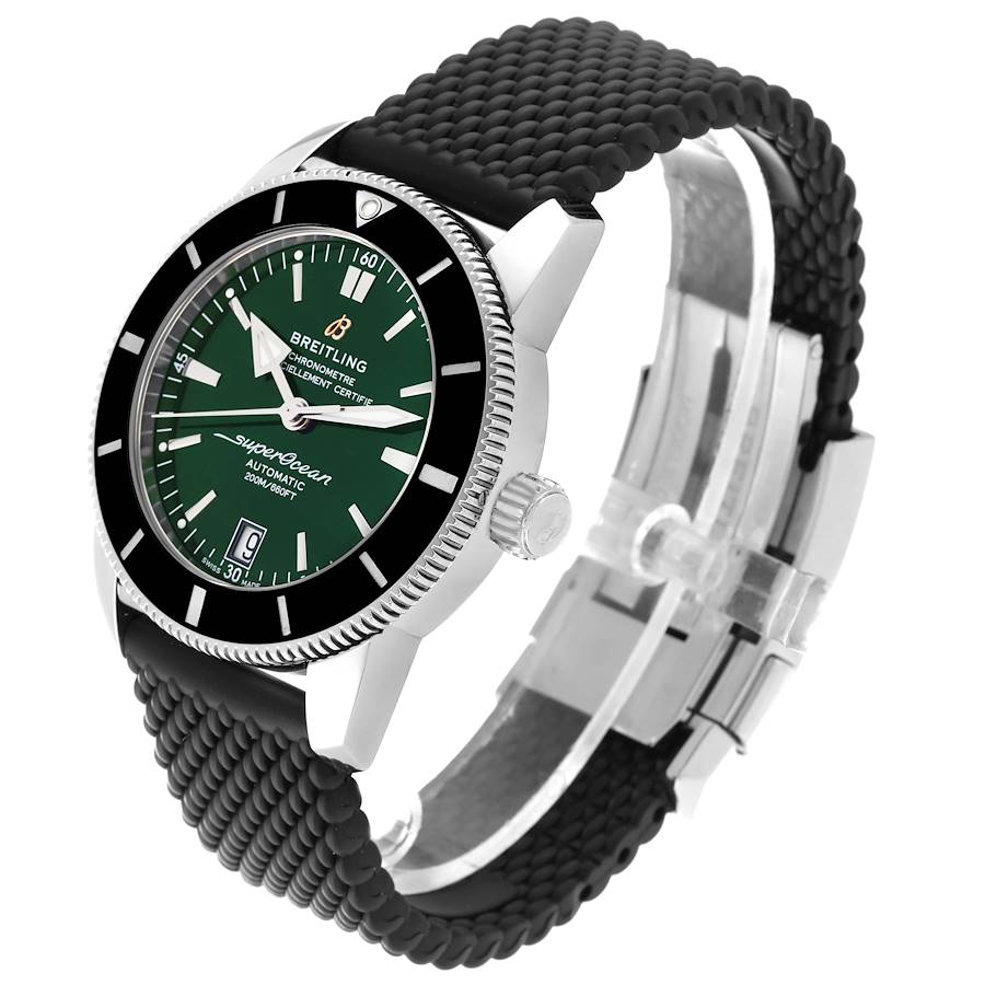 Breitling Superocean Heritage II 42 Green Dial Steel Mens Watch AB2010