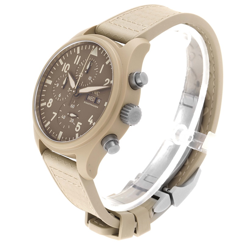 IWC Big Pilot Top Gun Chronograph Mojave Desert Brown Dial Mens Watch IW389103