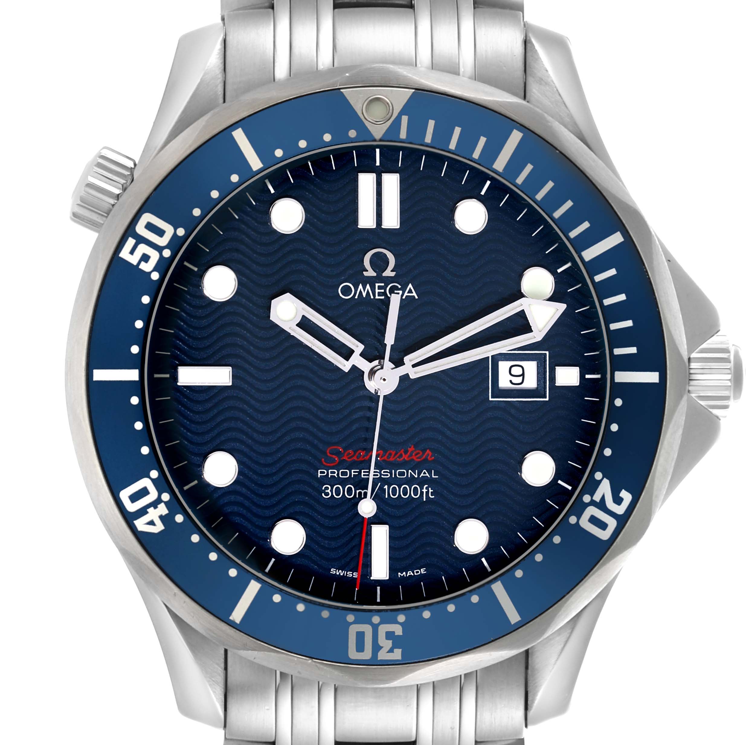 Omega Seamaster 300M Blue Dial Steel Mens Watch 41.0 MM 2221.80.00