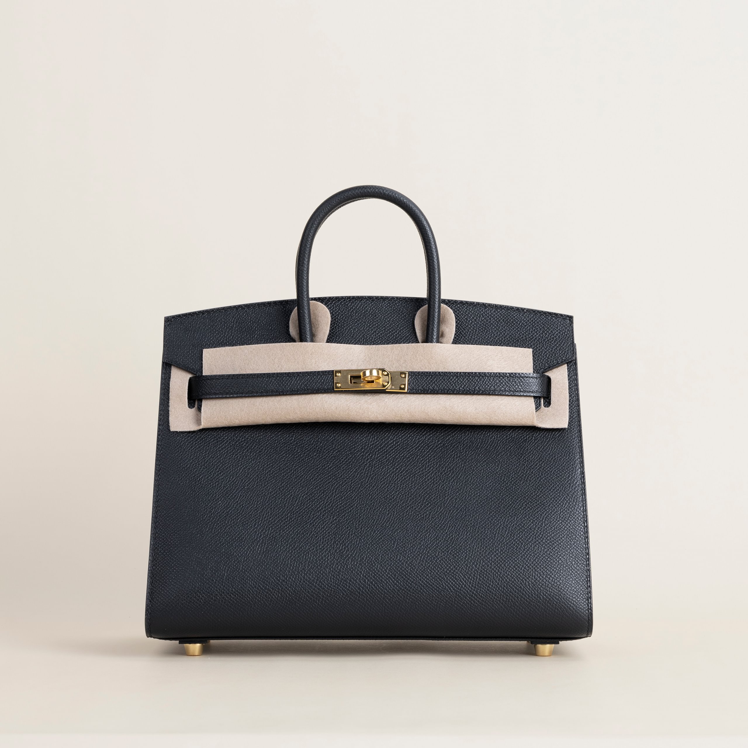 Birkin 25 epsom sellier black GHW