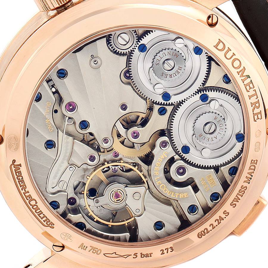 Jaeger LeCoultre Duometre Quantieme Lunaire Rose Gold Mens Watch Q6042421