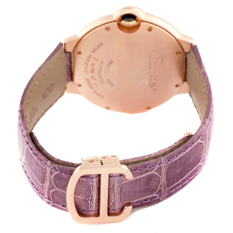 Cartier Ballon Bleu Automatic Rose Gold Diamond Ladies Watch WE900551