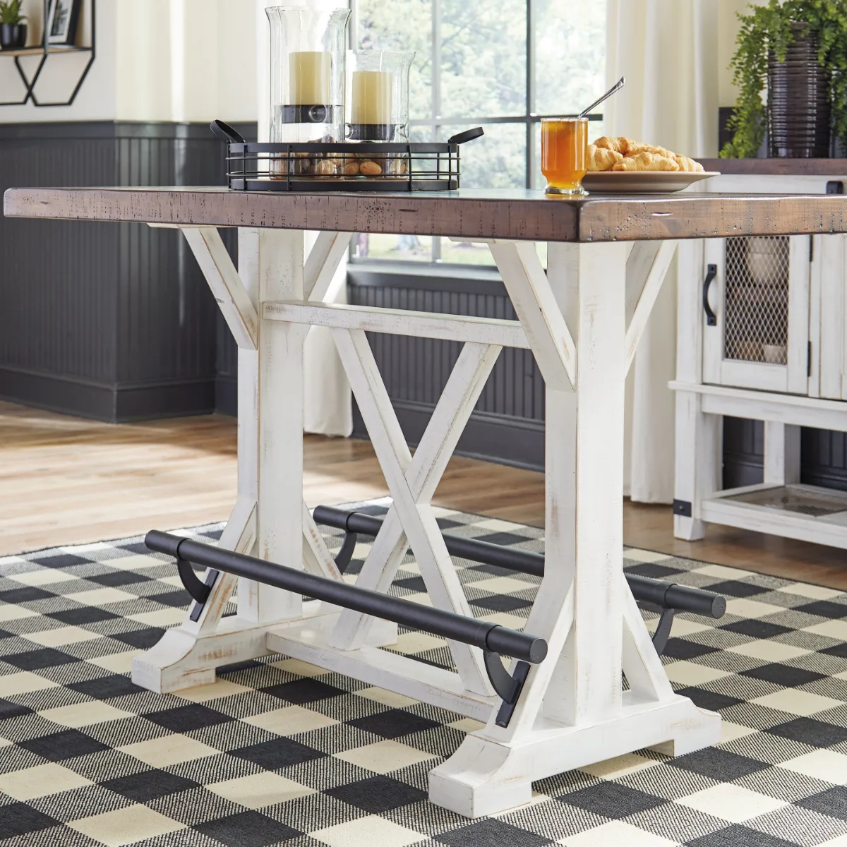 White Counter Height Dining Set