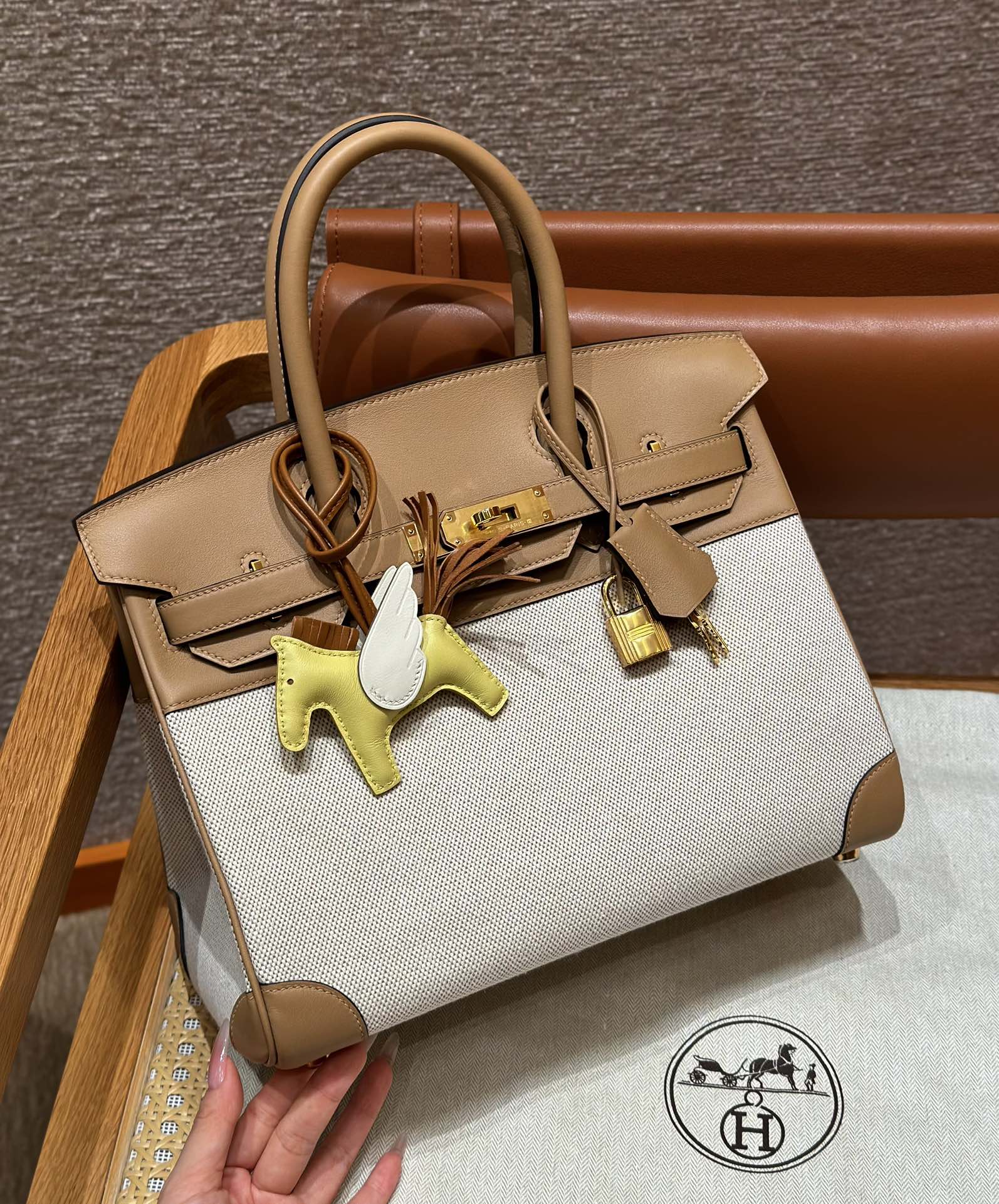 Replica Hermès Birkin Chai Brown