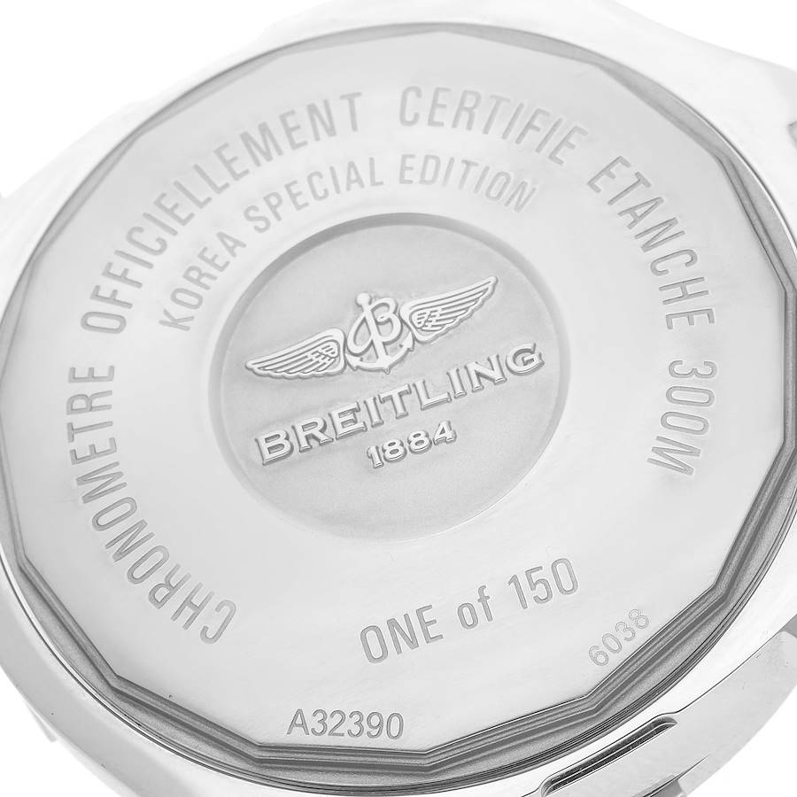Breitling Aeromarine Avenger II GMT Black Dial Steel Mens Watch A32390