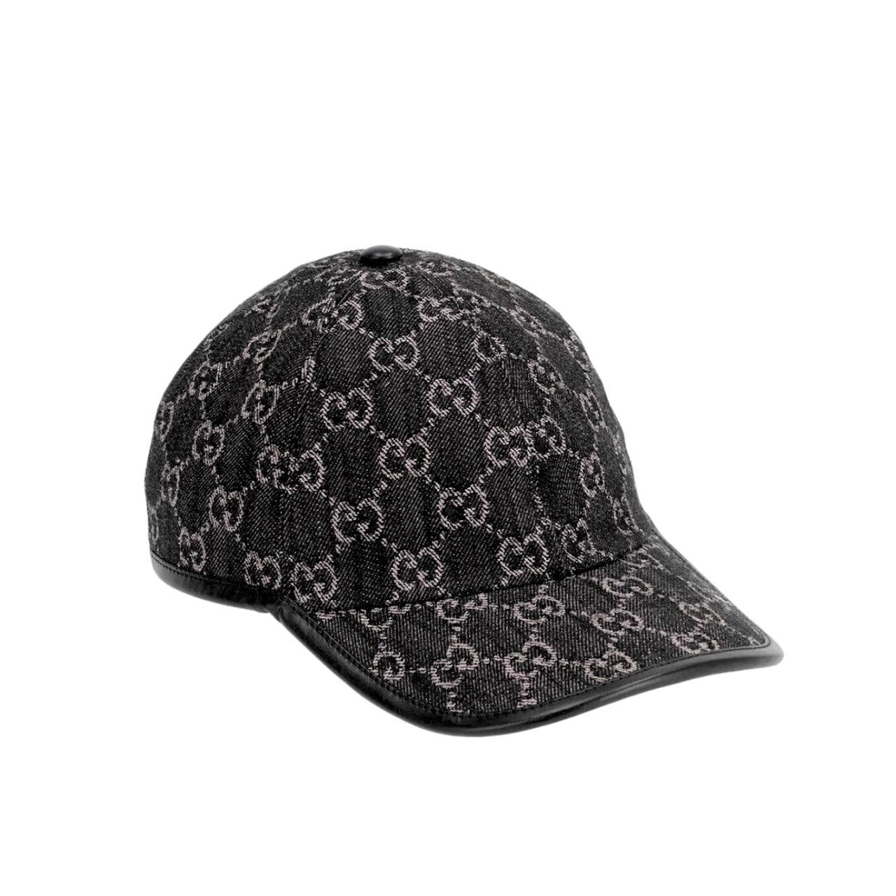 Gucci Gg Denim Baseball Hat Black