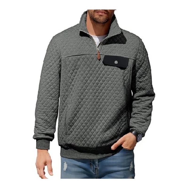 Men's Quilted Sweatshirt
