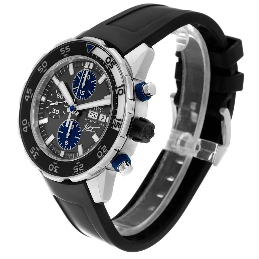 IWC Aquatimer Jacques Yves Costeau Edition Day Date Steel Mens Watch IW376706