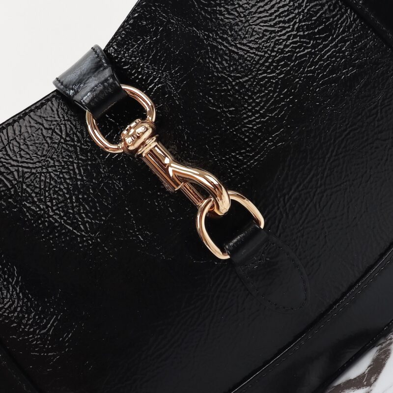 Replica Gucci G Jackie Small Patent Black