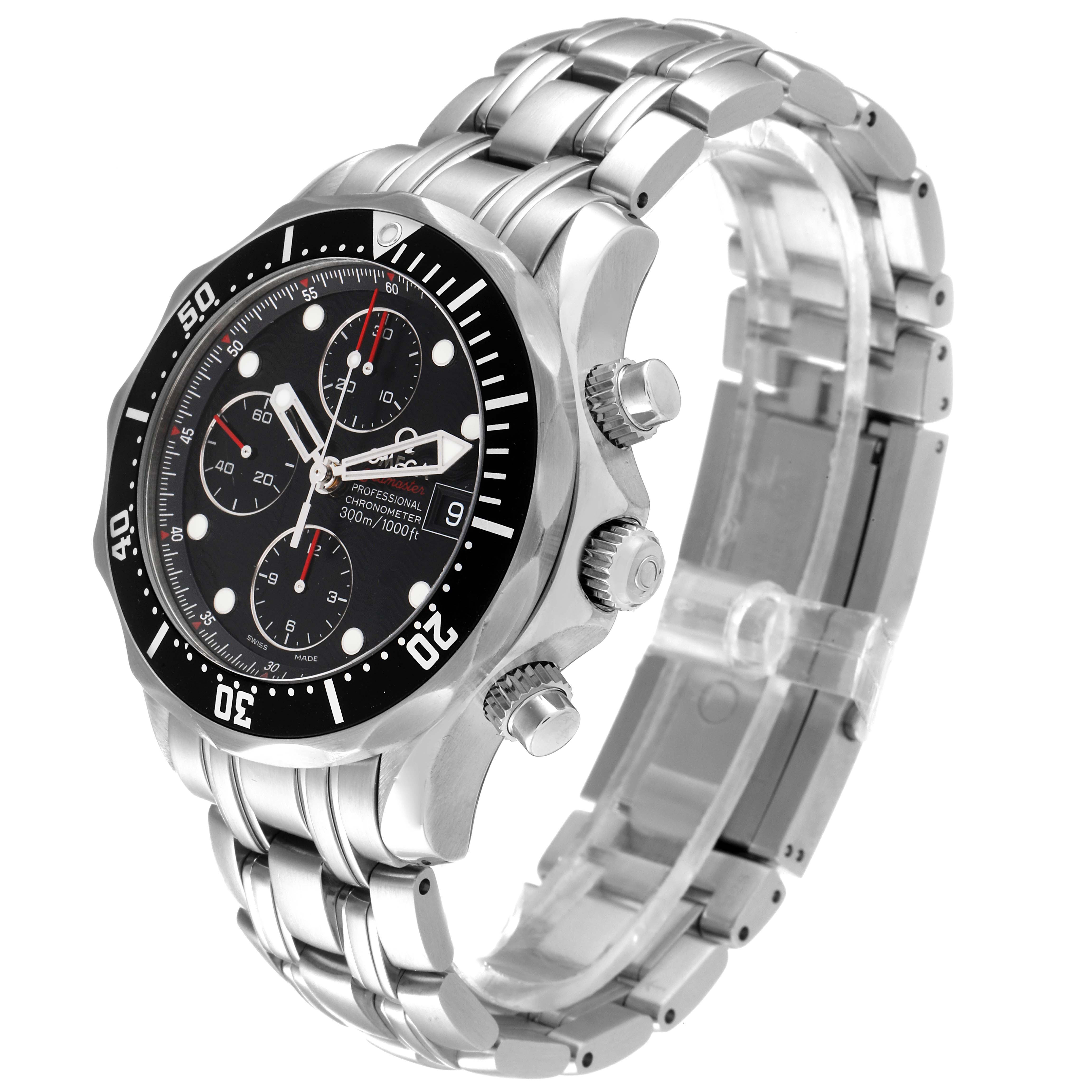 Omega Seamaster Chronograph Black Dial Steel Mens Watch 41.0 MM213.30.42.40.01.001