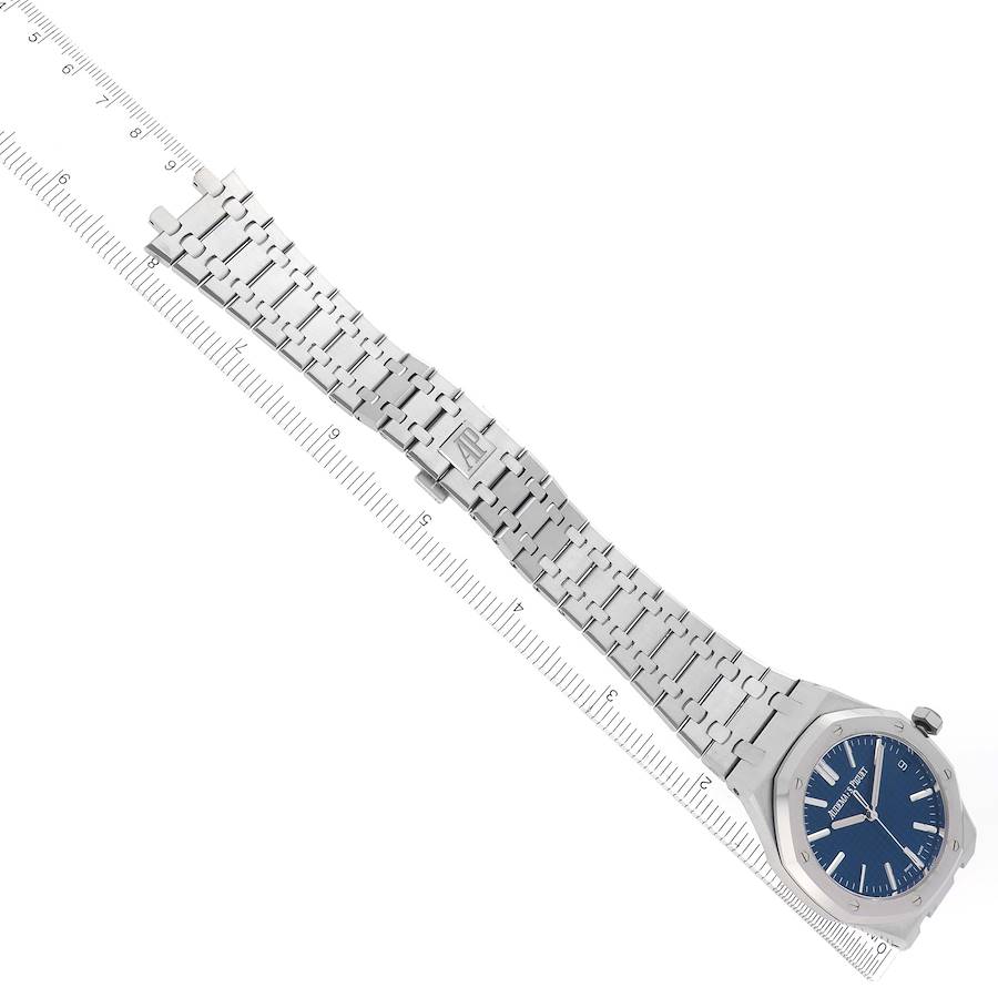 Audemars Piguet Royal Oak Blue Dial Steel Mens Watch 15500ST