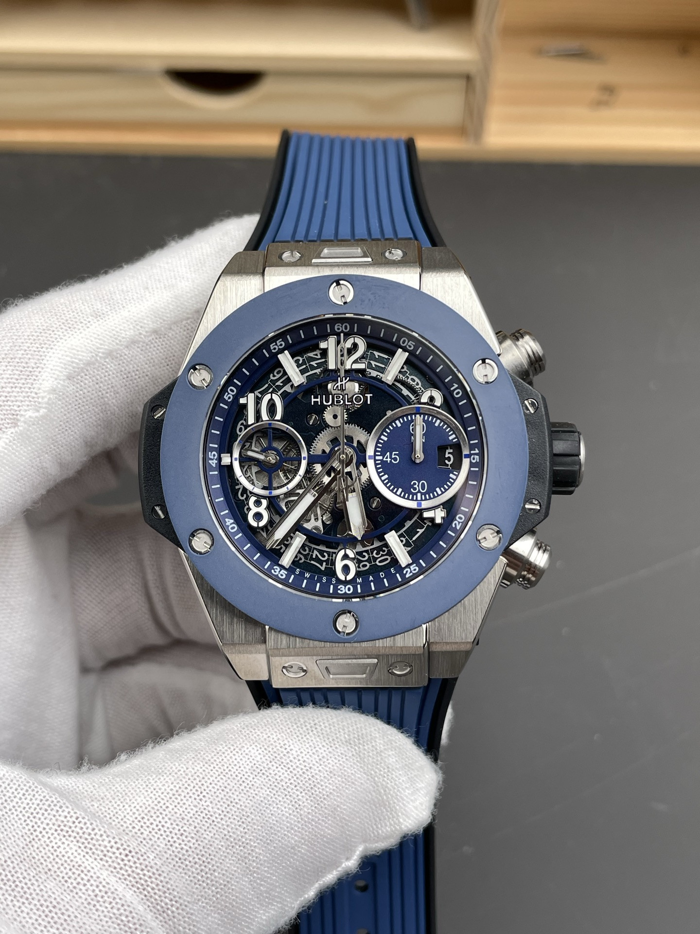 Big Bang Blue Ceramic Bezel Blue Dial