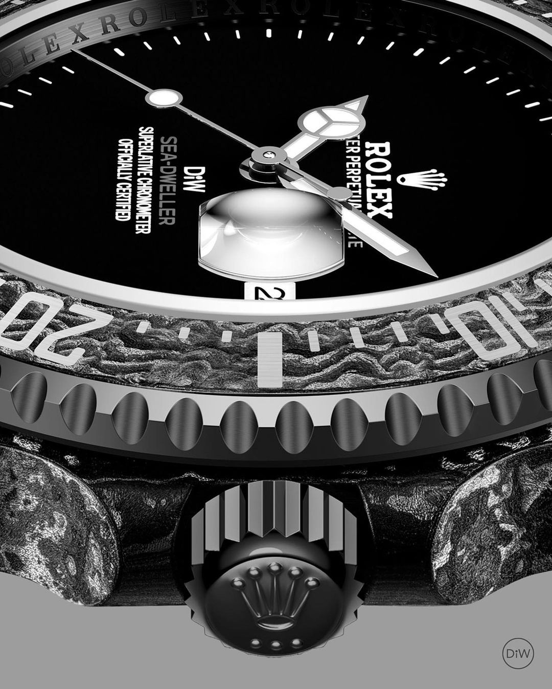 NTPT Carbon DiW Rolex Sea Dweller GHOST