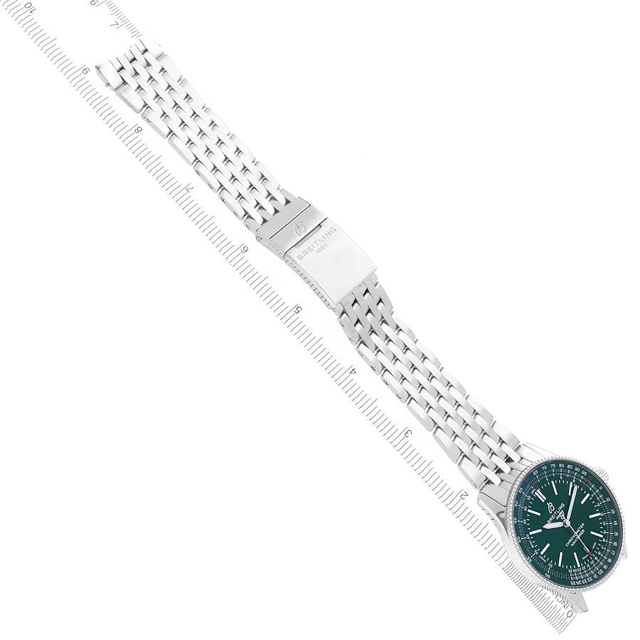 Breitling Navitimer 41 Green Dial Steel Mens Watch A17326