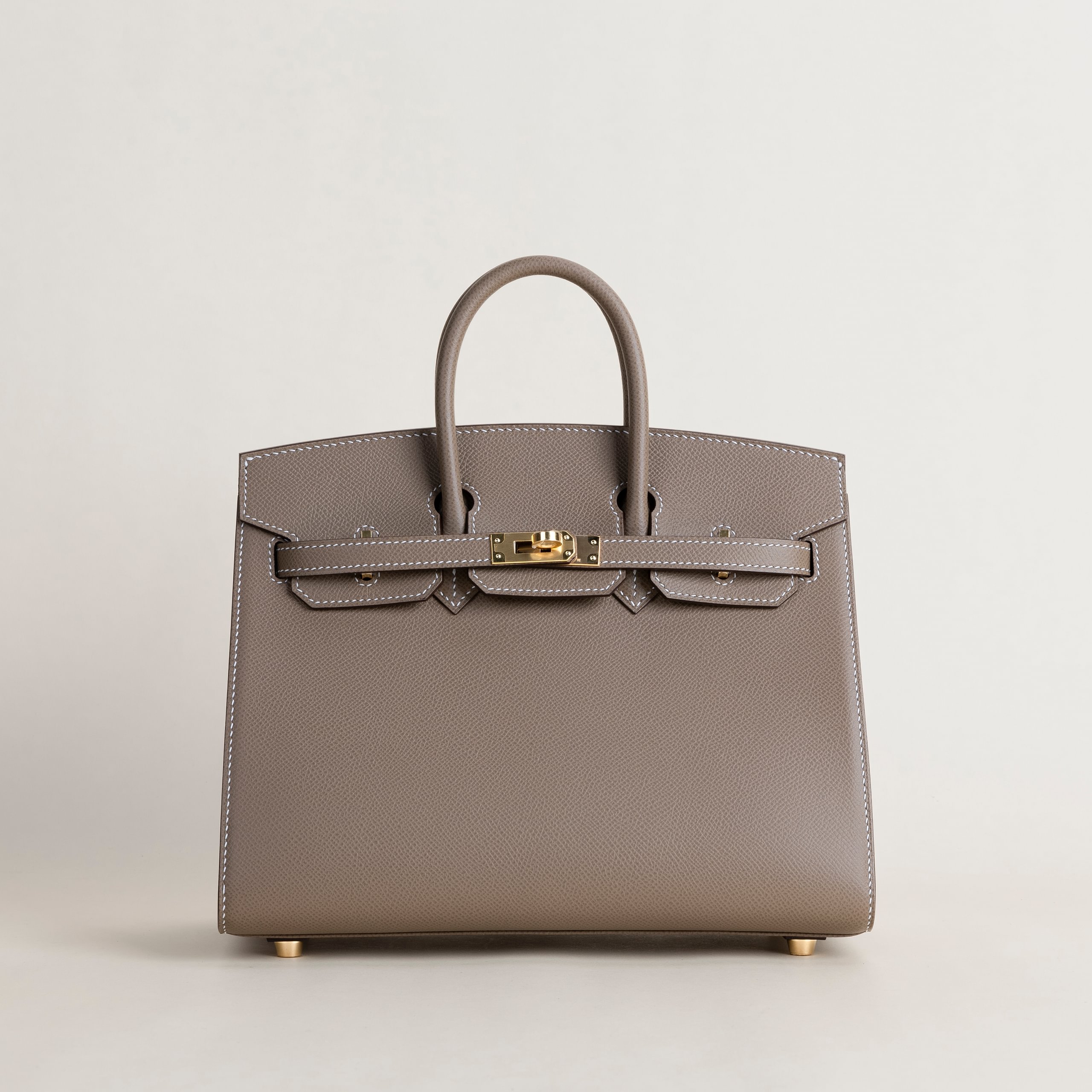 Birkin 25 epsom sellier etoupe GHW