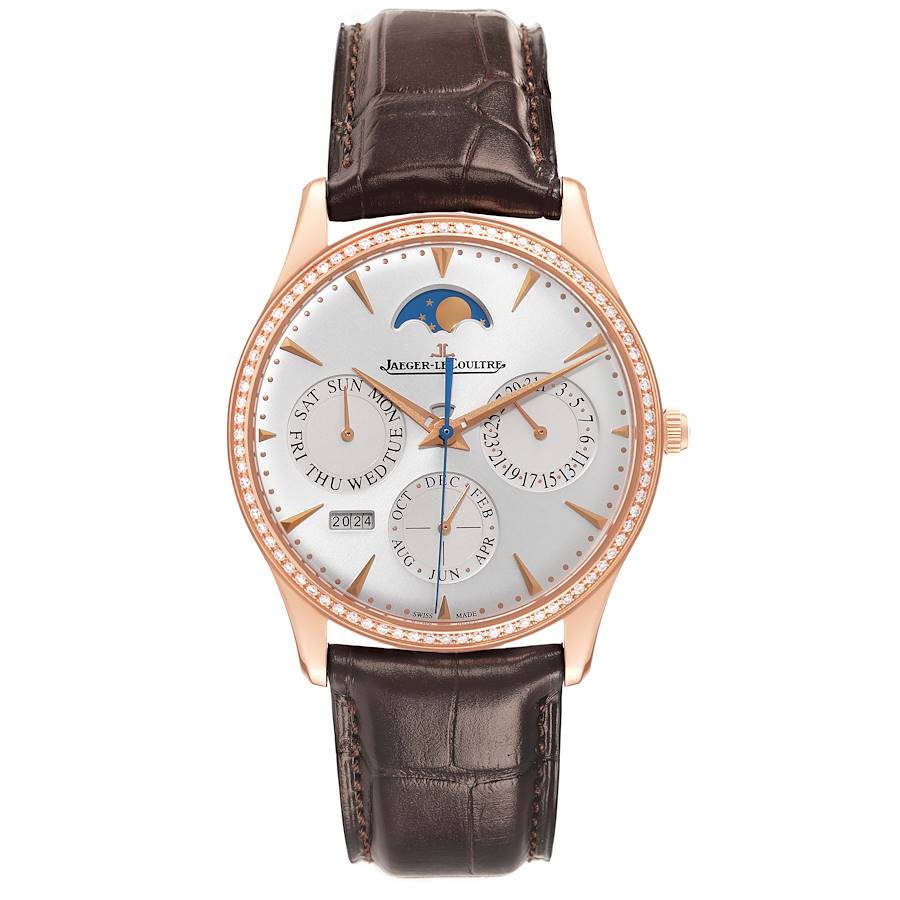 Jaeger LeCoultre Master Rose Gold Diamond Watch 176.2.21.S Q1302501