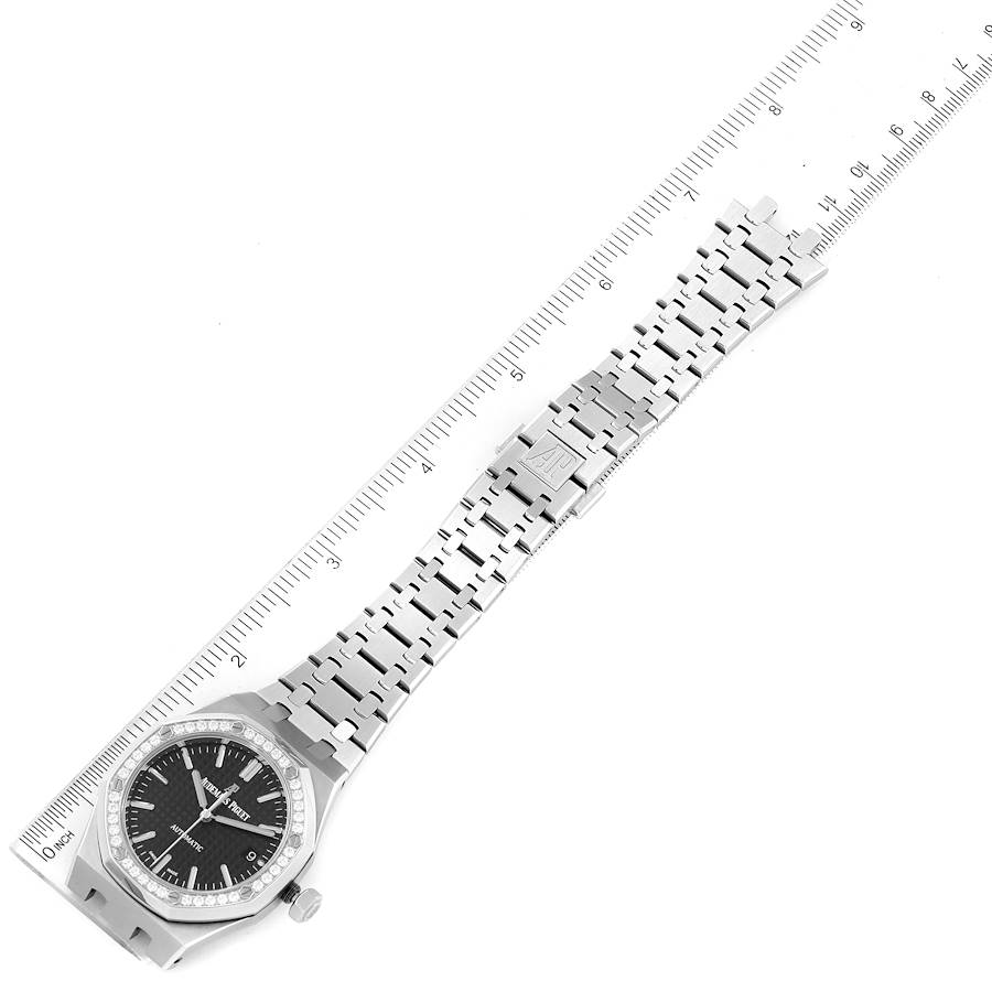 Audemars Piguet Royal Oak 37mm Steel Diamond Mens Watch 15451ST