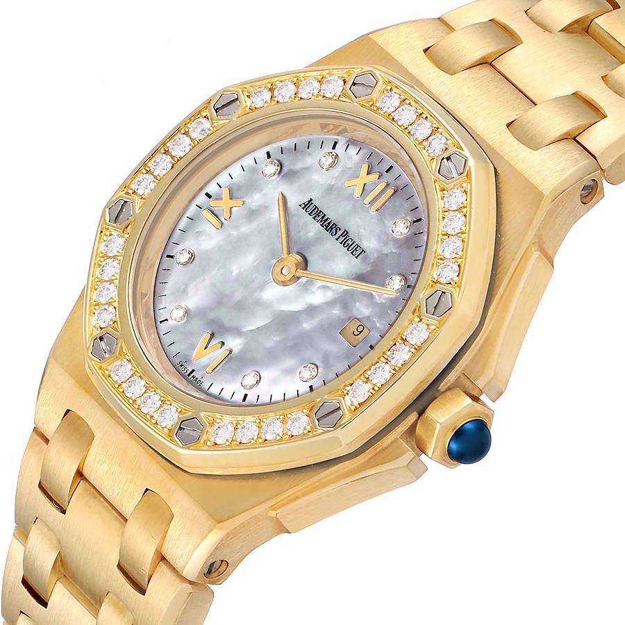 Audemars Piguet Royal Oak Offshore Yellow Gold Diamond Ladies Watch 67151BA