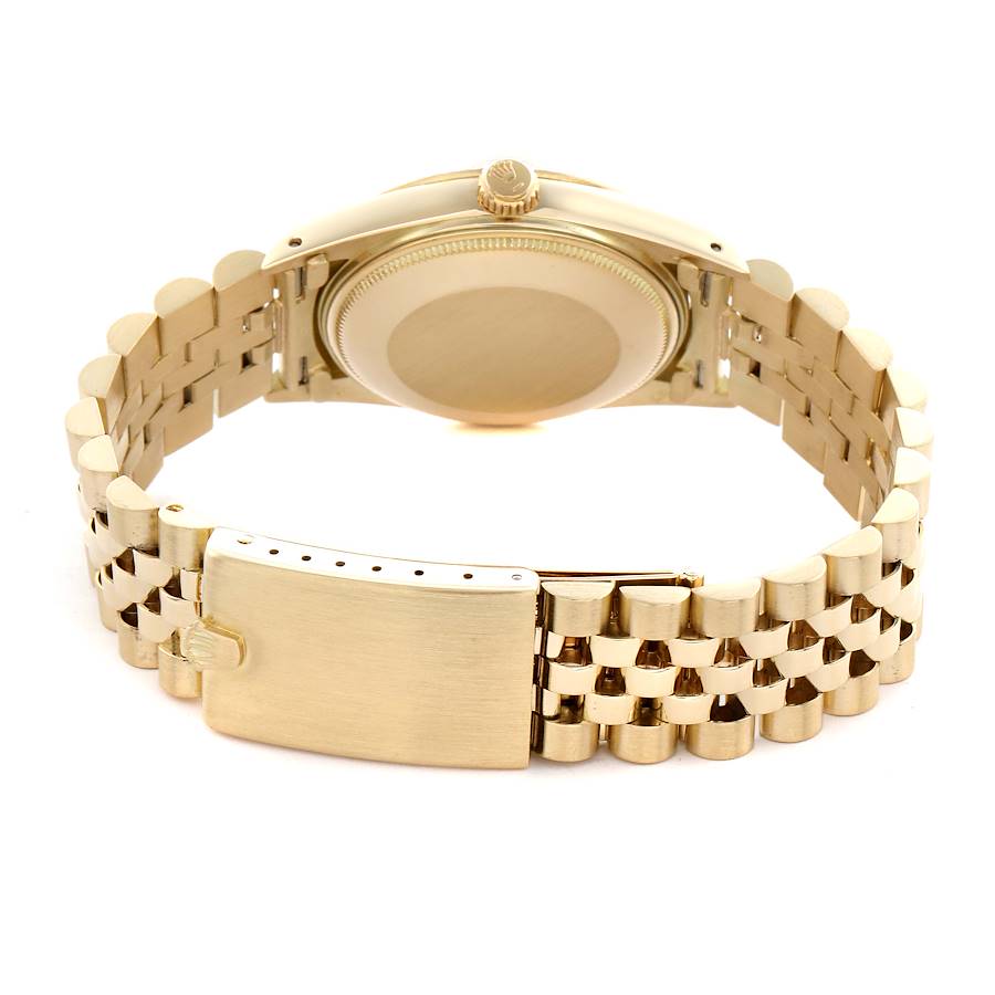 Rolex Date 14k Yellow Gold Vintage Mens Watch 15037