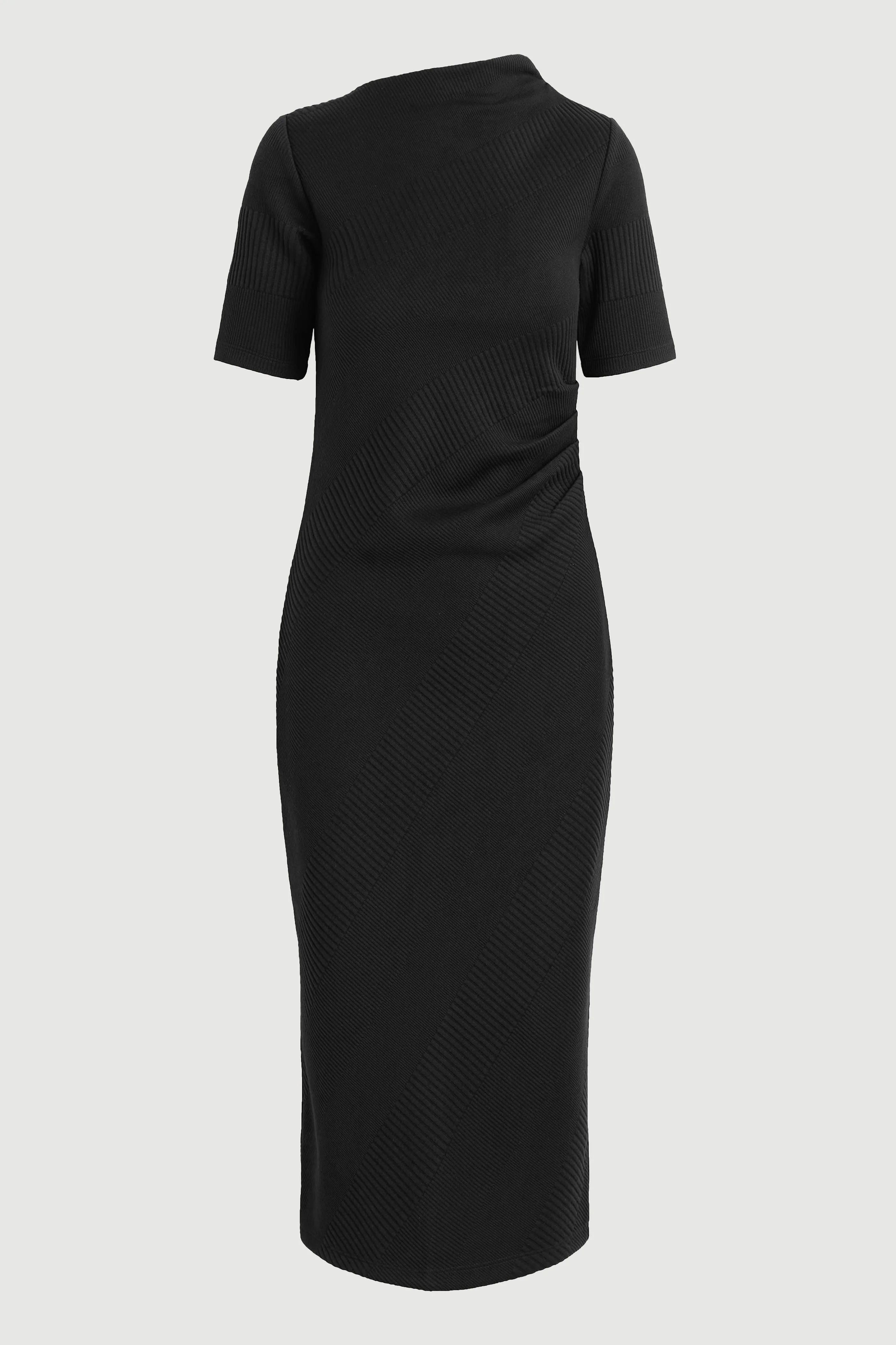 Evie Ribbed-Knit Jersey Dress (Petite)