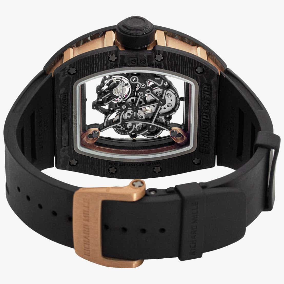 Richard Mille RM055 Bubba Watson Diamonds Rose Gold Carbon TPT